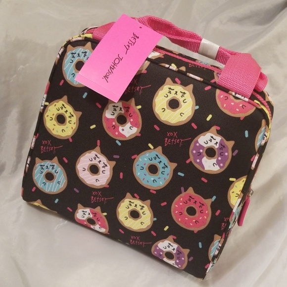 betsey johnson lunch bag cat